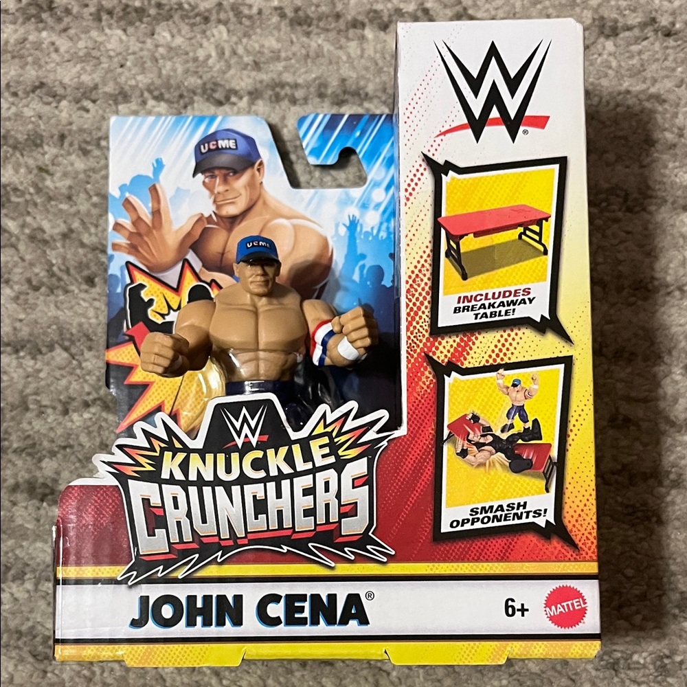 Mattel WWE Knuckle Crunchers John Cena Figure with Accessories